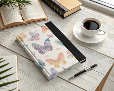 Beautiful Butterfly Hardcover Journal with Colorful Design