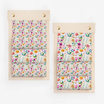 Colorful Floral Pattern Flower and Book Print Product