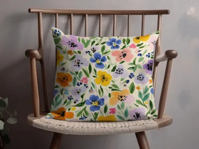 Colorful Floral Pattern Decorative Pillow product