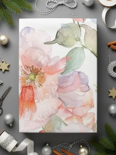Watercolor Floral Digital Paper, Seamless Flower Pattern, Pastel Blooms, Scrapbook Paper, Digital Download, Commercial Use, Watercolor Art - Moore and Mountain