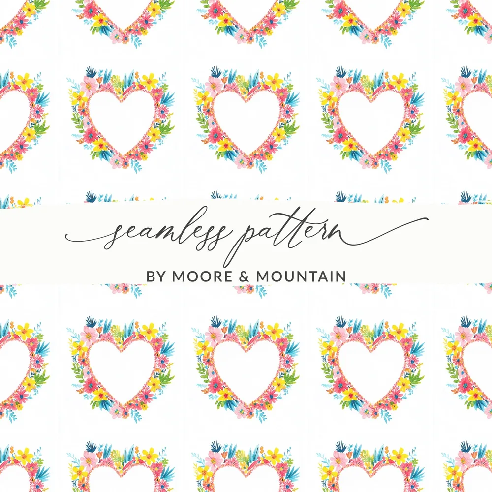 Vibrant Watercolor Floral Heart Seamless Design product type
Heart Pattern
Floral Design
Watercolor Art
Seamless Print
Flower Hearts
Love Theme
Romantic Decor
Spring Blooms
Summer Flowers
Vibrant Colors
Artistic Floral
Digital Paper
Fabric Print
Gift Wrap
Bright Pattern
Wreath Design
Cute Floral
Valentine Hearts
Nature Inspired
Craft Supply