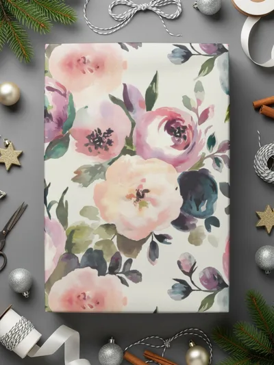 Watercolor Floral Pattern, Digital Paper, Seamless Flower Design, Fabric Print, Scrapbook Paper, Pastel Flowers, Floral Background - Moore and Mountain
