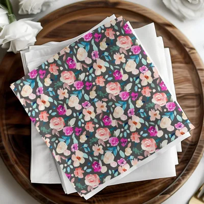 Watercolor Floral Seamless Pattern Digital, Flower Repeat Pattern Paper, Watercolor Roses Digital Paper, Fabric Pattern Digital - Moore and Mountain