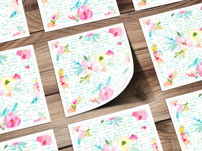 Watercolor Floral Seamless Pattern Digital, Pink Flower Repeat Pattern Digital, Spring Floral Design Digital, Pastel Floral Download - Moore and Mountain
