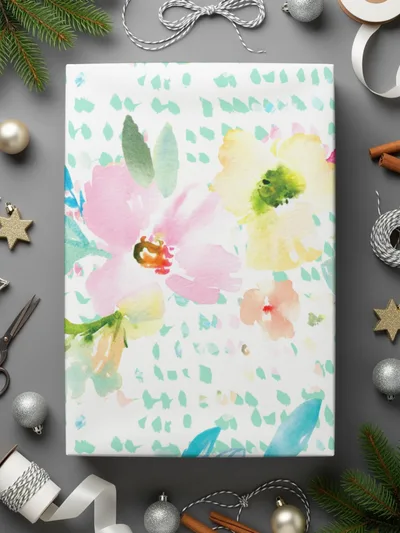 Watercolor Floral Seamless Pattern Digital, Pink Flower Repeat Pattern Digital, Spring Floral Design Digital, Pastel Floral Download - Moore and Mountain