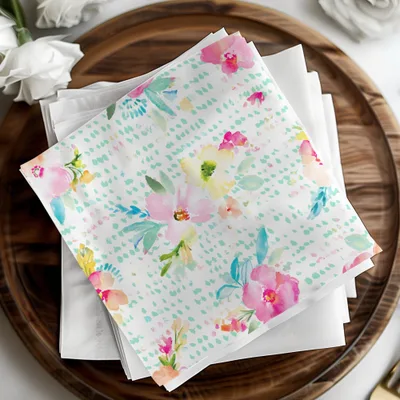 Watercolor Floral Seamless Pattern Digital, Pink Flower Repeat Pattern Digital, Spring Floral Design Digital, Pastel Floral Download - Moore and Mountain
