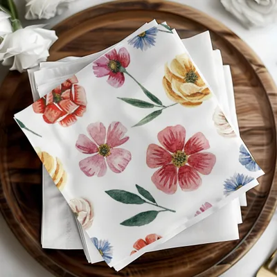Watercolor Floral Seamless Pattern, Flower Digital Paper, Spring Botanical Design, Floral Background for Craft Projects, Digital Downloads - Moore and Mountain