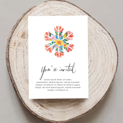 Watercolor Floral Snowflake Digital PNG, Folk Art Botanical Clipart, Colorful Spring Flower Bloom Sublimation Design, Printable Wall Art