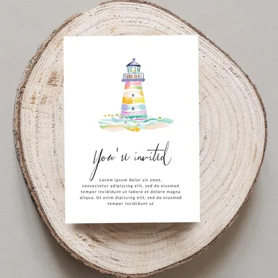 Watercolor Lighthouse Clipart Digital Download, Pastel Nautical Coastal Wall Art Print, Cute Beach House PNG Sublimation Design