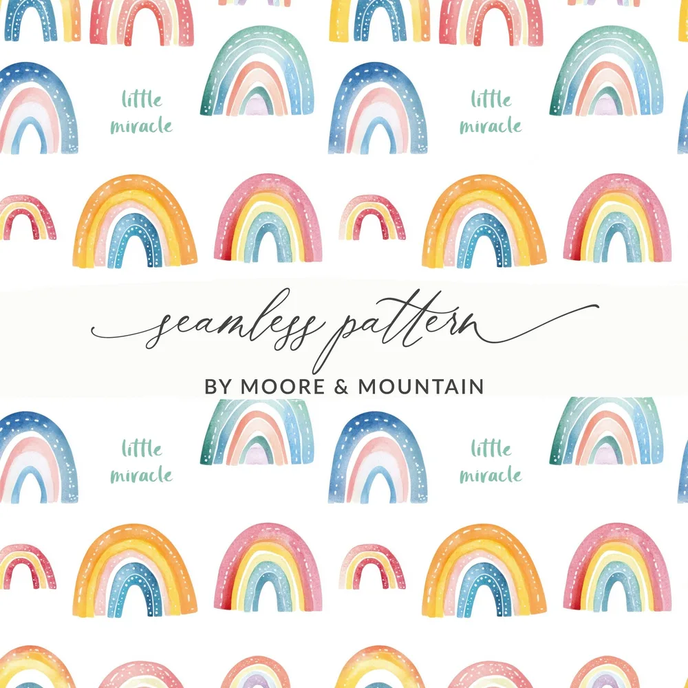 Little Miracle Seamless Pattern by Moore & Mountain