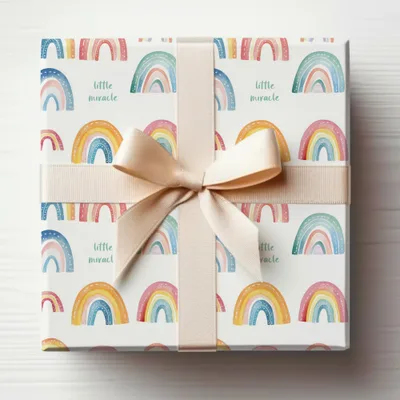 Rainbow Little Miracle Themed Gift Wrap Box