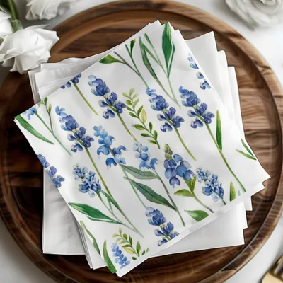 Seamless Texas Bluebonnets Pattern Spring Floral Wildflowers Background - Moore and Mountain