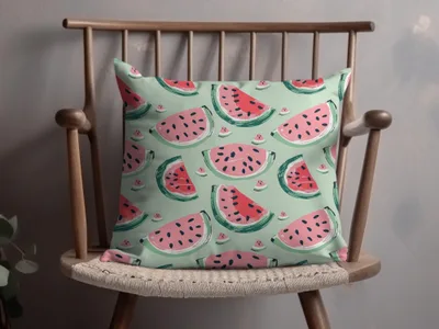 Watermelon Pattern Digital, Seamless Tileable Summer Design, Fruit JPEG for Fabric, Scrapbooking, Background, Digital Paper Download - Moore and Mountain