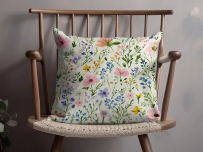 Whimsical Floral Pattern Design with Watercolor Effect - Moore and Mountain
