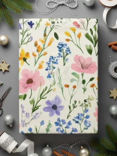 Whimsical Floral Pattern Design with Watercolor Effect - Moore and Mountain