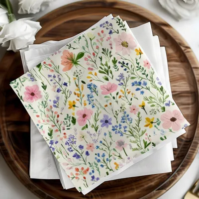 Whimsical Floral Pattern Design with Watercolor Effect - Moore and Mountain