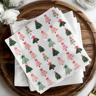 Whimsical Watercolor Christmas Trees a Festive Holiday Pattern Digital - Moore and Mountain