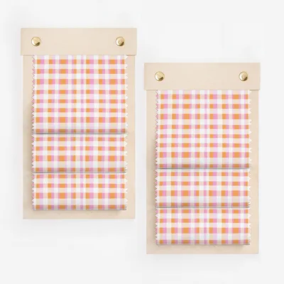 Colorful Checked Pattern Window Roller Blinds