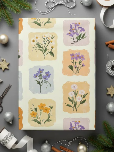 Floral Illustration Gift Wrap for All Occasions