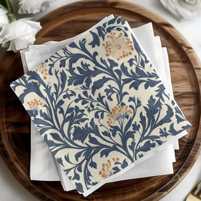 William Morris Seamless Vines Background Dark For Commercial Use - Moore and Mountain