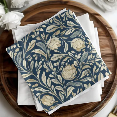 William Morris Vines Background Dark Floral Pattern Digital - Moore and Mountain