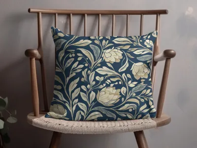 William Morris Vines Background Dark Floral Pattern Digital - Moore and Mountain