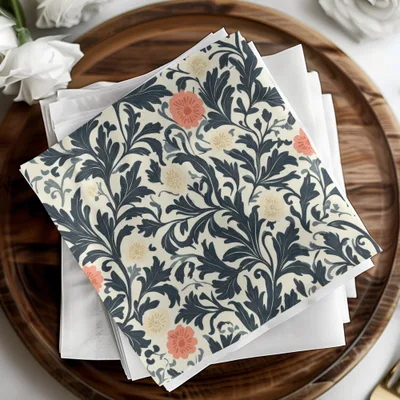 William Morris Vines Background with Dark Colors Digital - Moore and Mountain