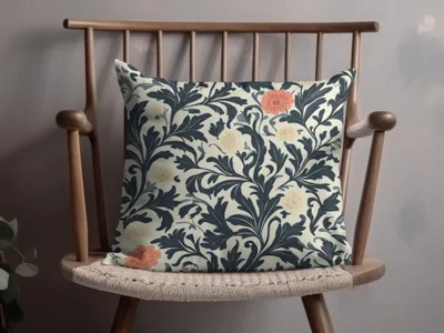 William Morris Vines Background with Dark Colors Digital - Moore and Mountain