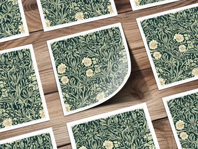 Willow Leaves William Morris Seamless Pattern Digital - Moore and Mountain