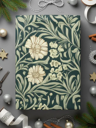 Willow Leaves William Morris Seamless Pattern Digital - Moore and Mountain