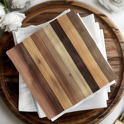 Multicolored Wooden Texture Design Paper Sheet