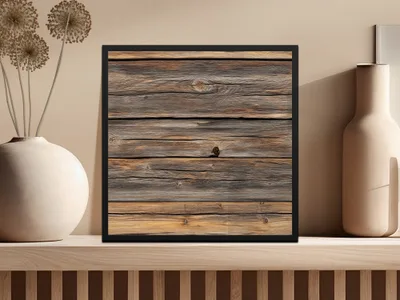 Rustic Weathered Wood Texture Art Print for Home Decor