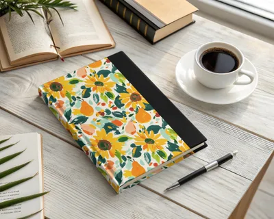 Colorful Floral Pattern Hardcover Journal Product