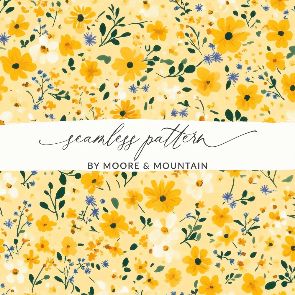 Seamless Floral Pattern by Moore & Mountain product