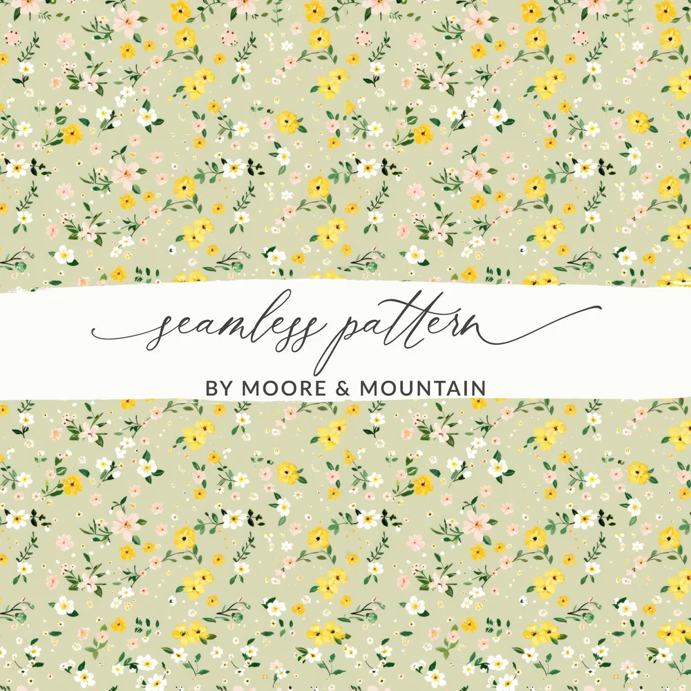 Floral Seamless Pattern by Moore & Mountain Product