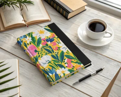 Yellow Spring Impressionistic Floral Spring Pattern Digital - Moore and Mountain